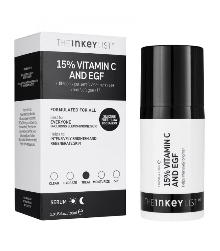 The Inkey List 15% Vitamin C and EGF Serum